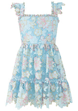 Lilia Embroidered Mini Dress