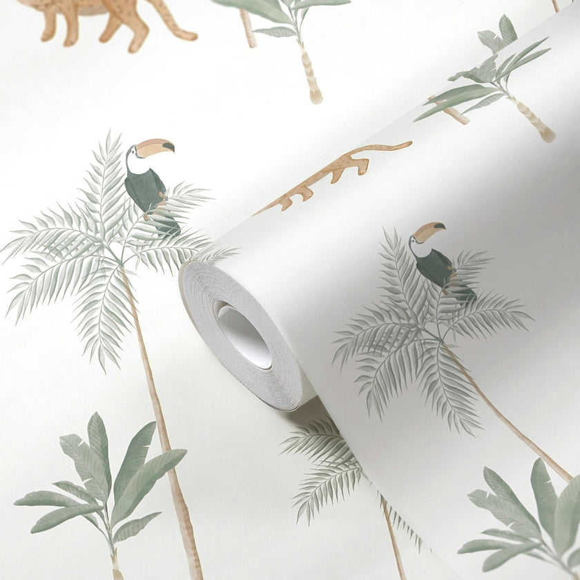 Eden Tropical Jungle Nursery Wallpaper