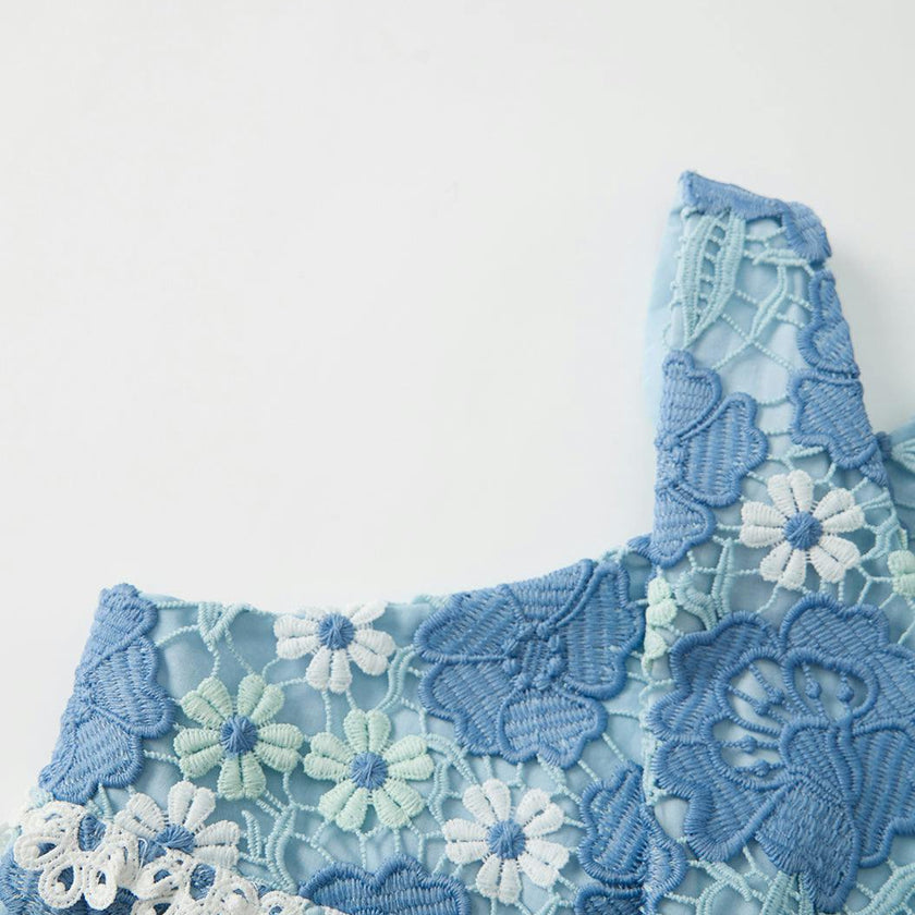 Jade Embroidered Halter Neck Top