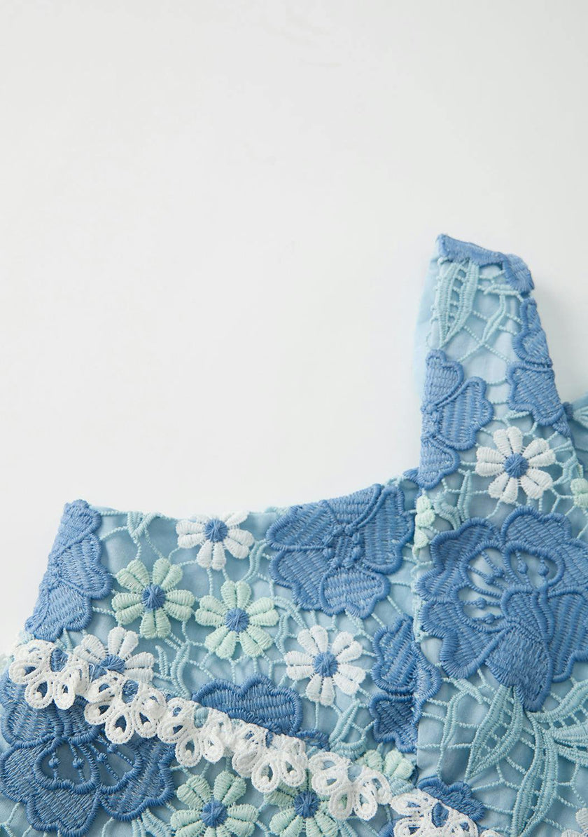 Jade Embroidered Halter Neck Top