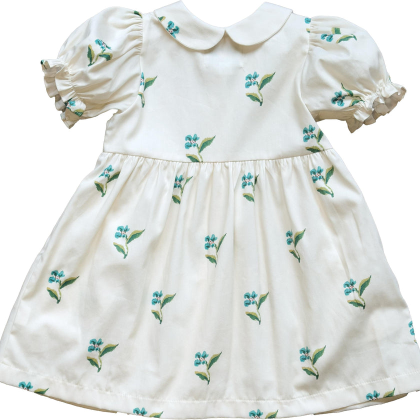 Charlotte Dress in Flame Stitch Floral