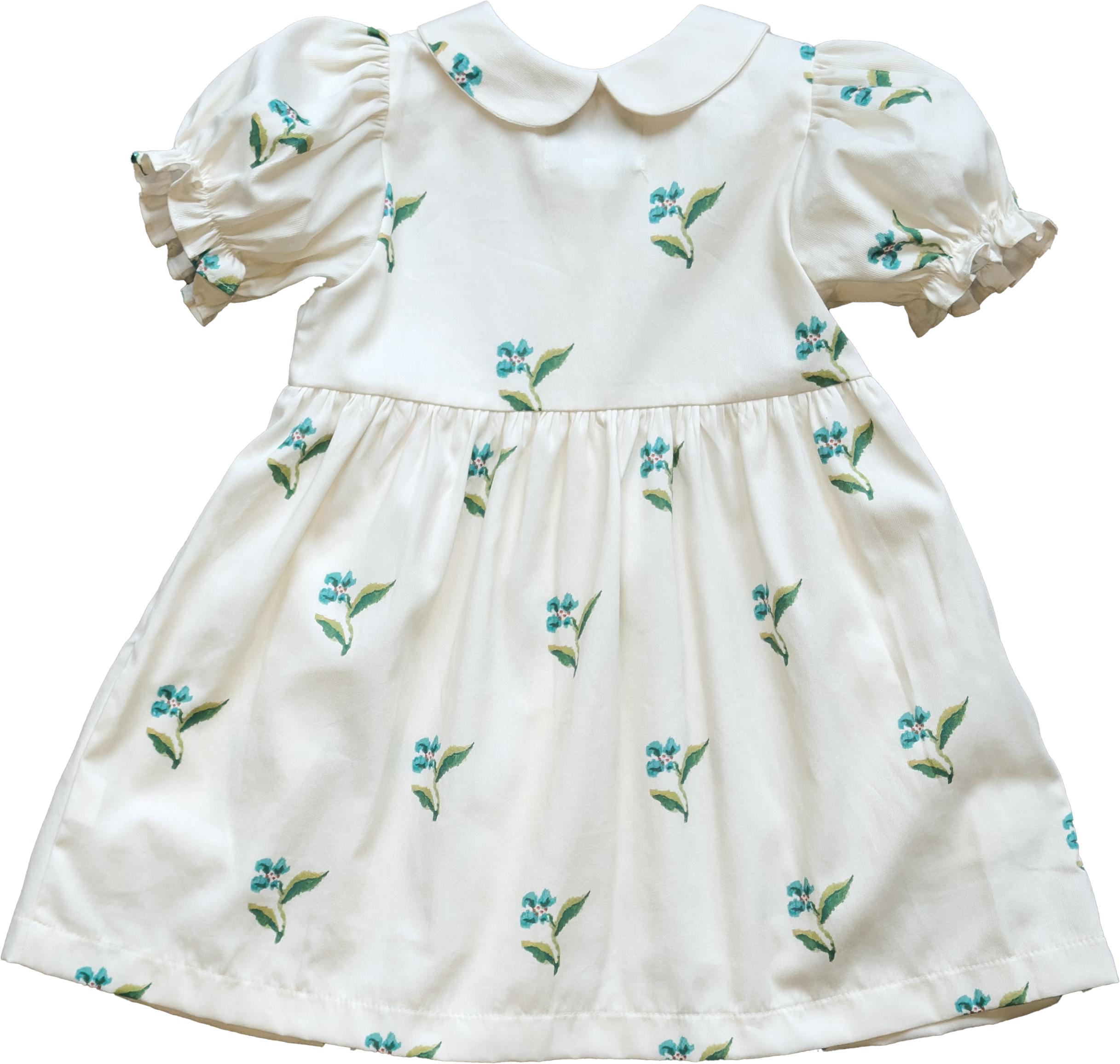 Charlotte Dress in Flame Stitch Floral