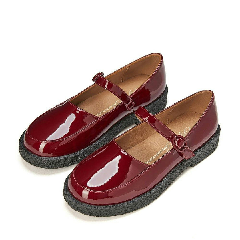 Aria 2.0 Patent Leather Flatform Sole Mary Jane Shoes