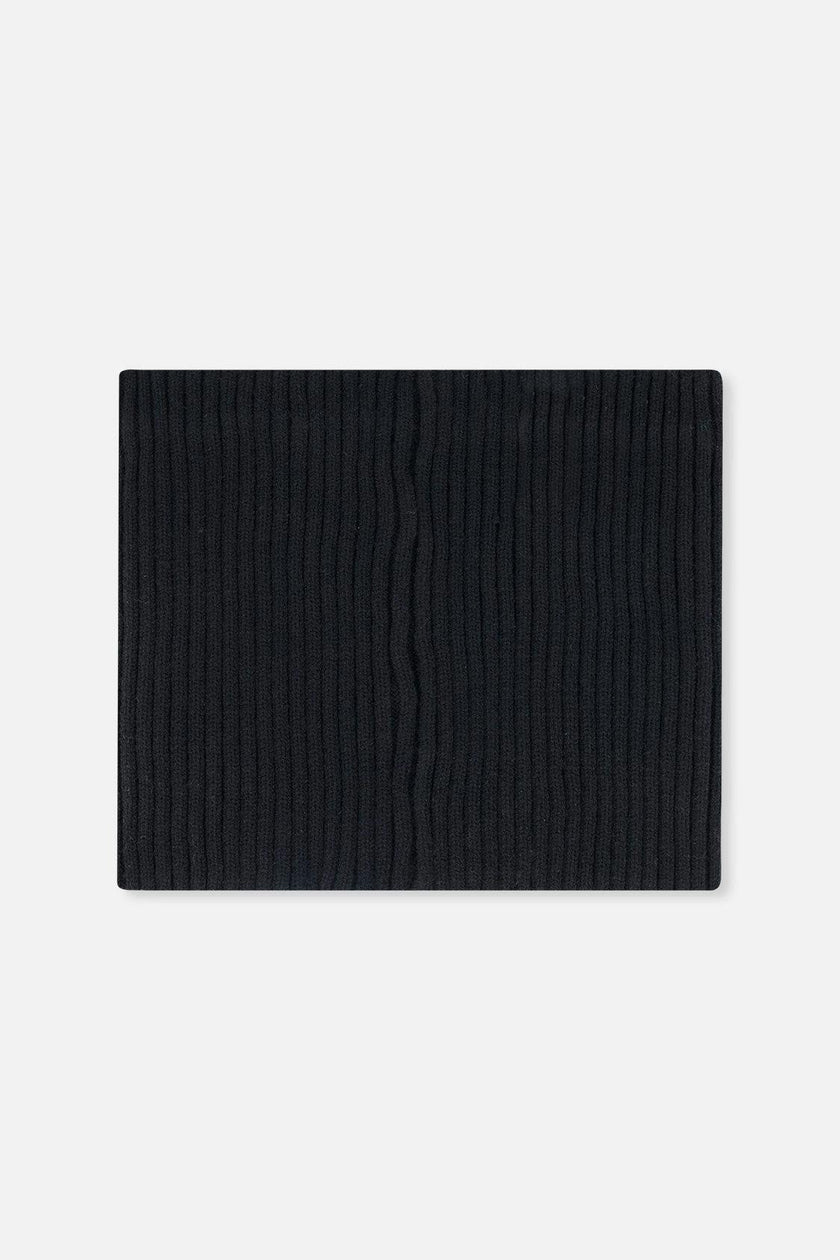 Baby Ribbed Knit Neckwarmer Black