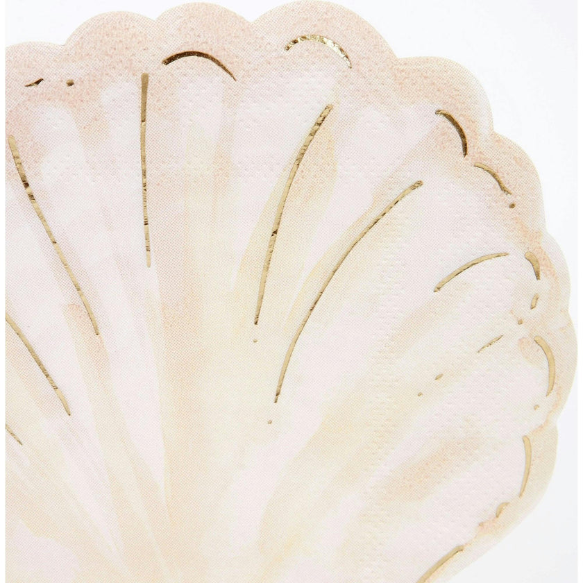 Watercolor Clam Shell Napkins