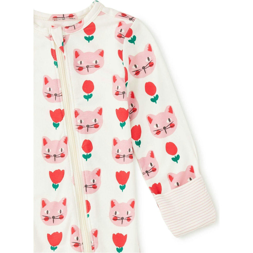 Footed Baby Romper, Pink