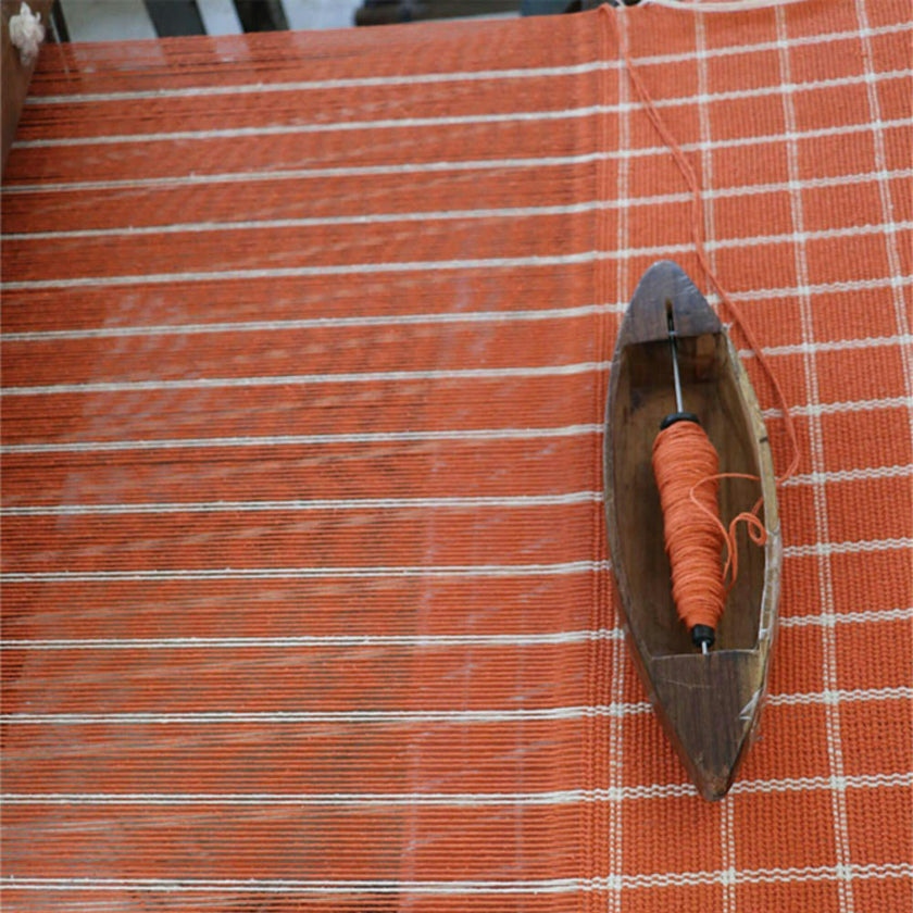 Cushion Geo Block Terracota