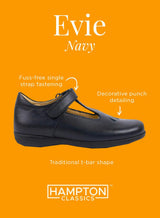 Hampton Classics Evie School Shoes in Navy