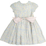 Ondine Blue Floral Smocked Dress