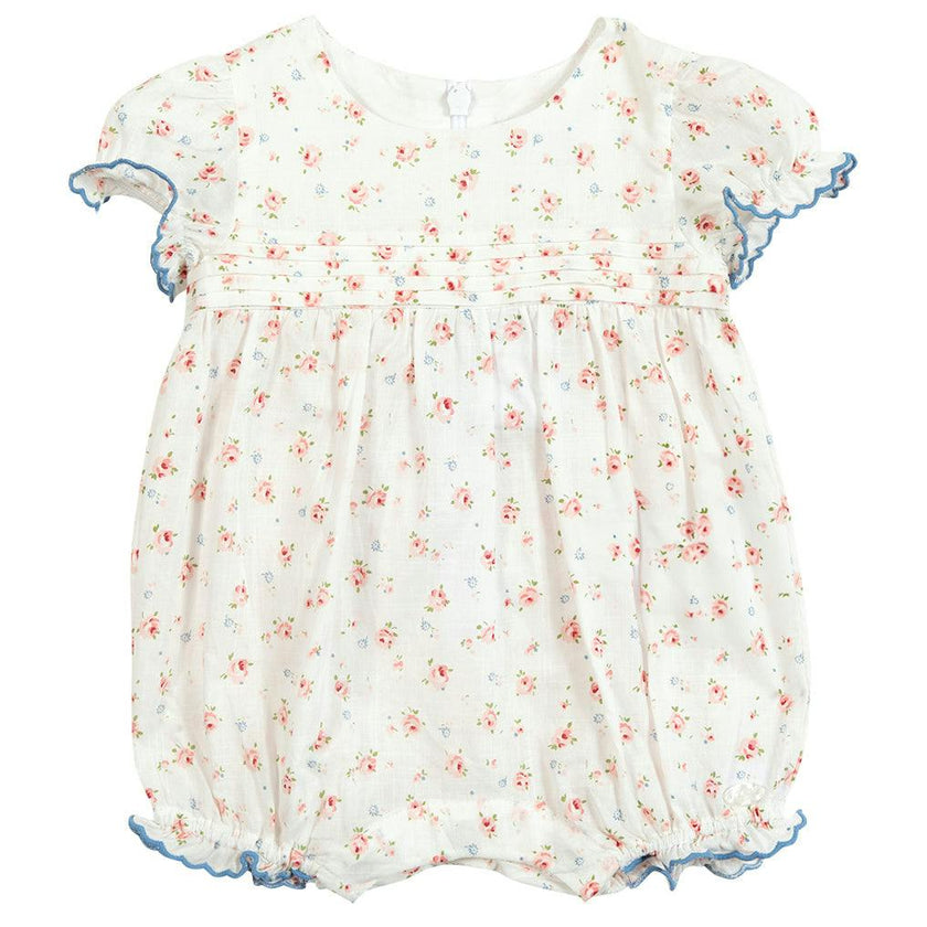 TARTINE ET CHOCOLAT Floral Romper - Nacre
