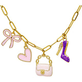 Fashion Multi Charm Necklace