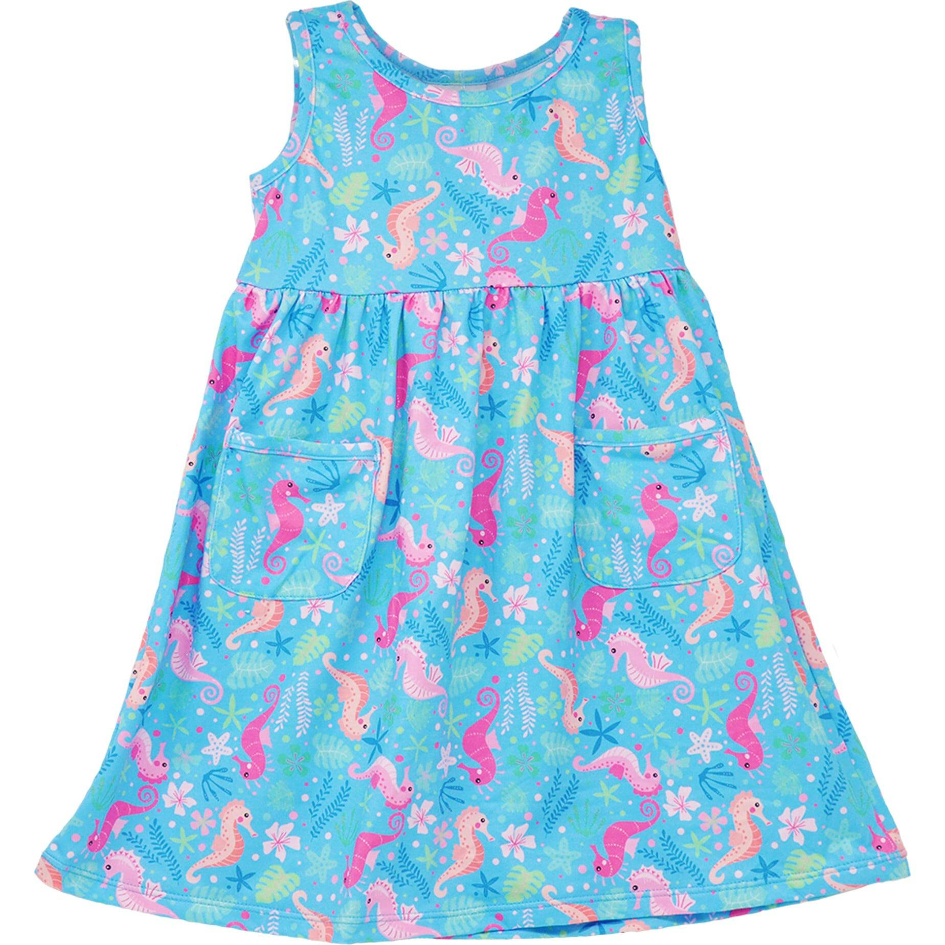 UPF 50+ Dahlia Sleeveless Dress w/ Pockets