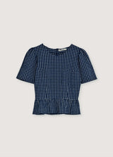Jasmine Woman Top Summer Midnight Checks
