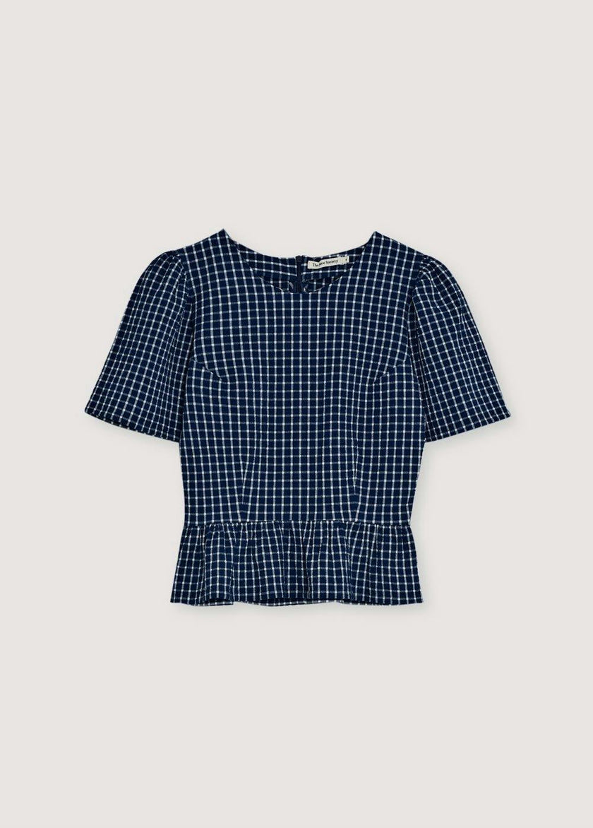 Jasmine Woman Top Summer Midnight Checks