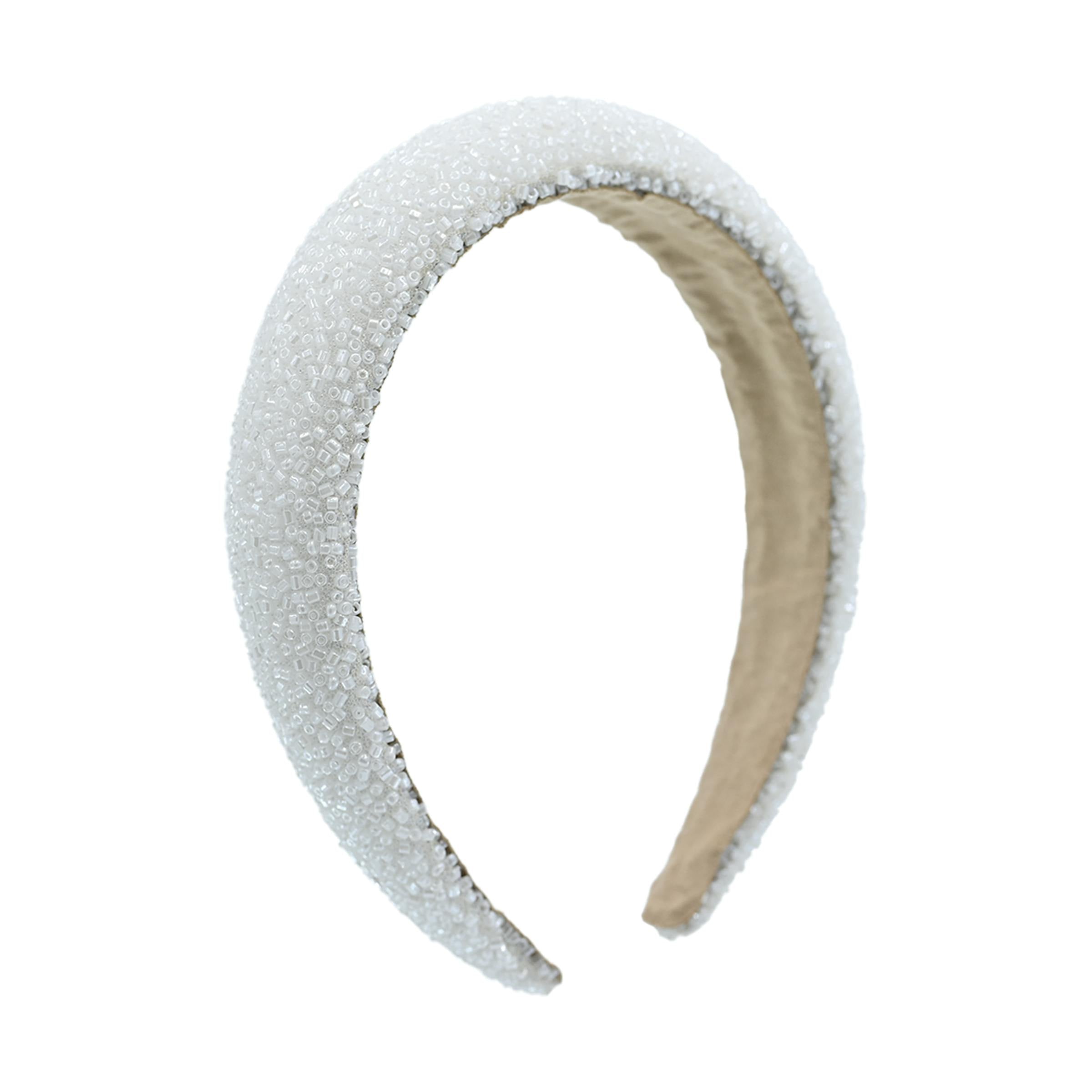 Multicolored Wide Beaded Headband