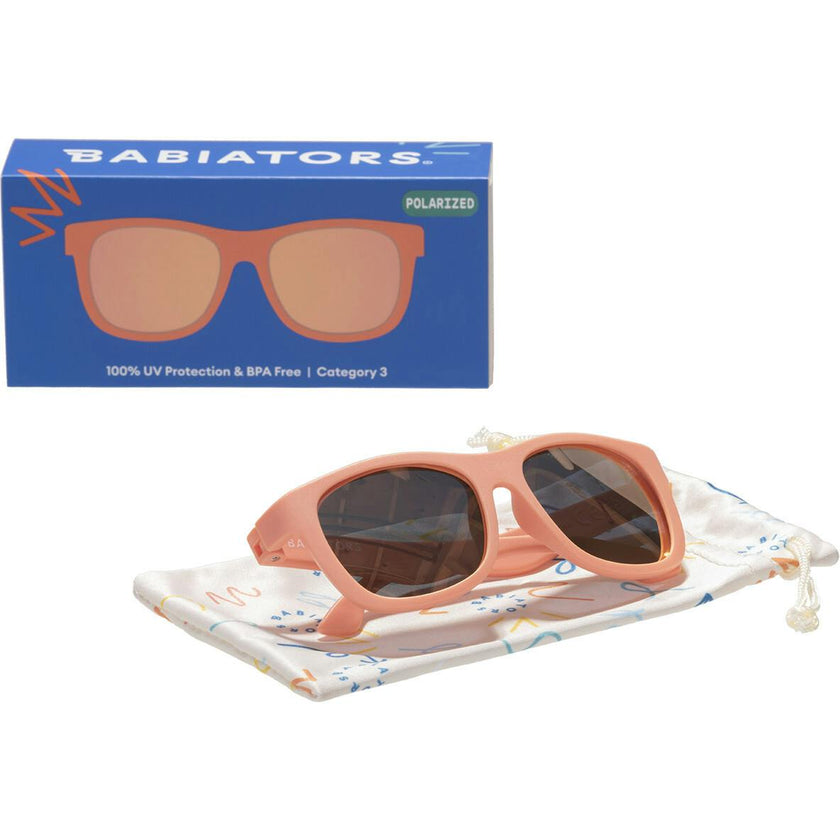 Polarized Navigator Sunglasses: Perfectly Papaya