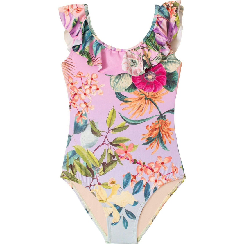 Lavender Oasis Flutter One Piece, Florals