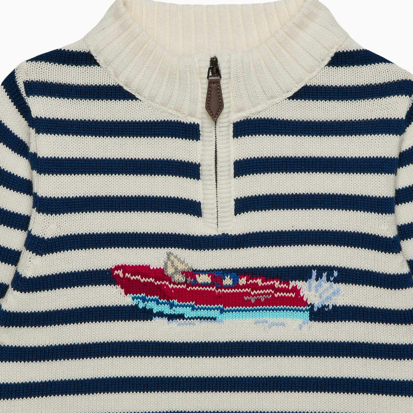 Speed Boat Half Zip Sweater