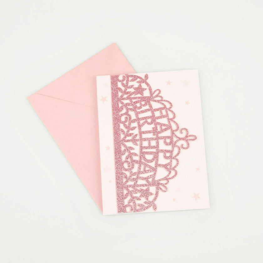 Wearable Pink Tiara Birthday Card