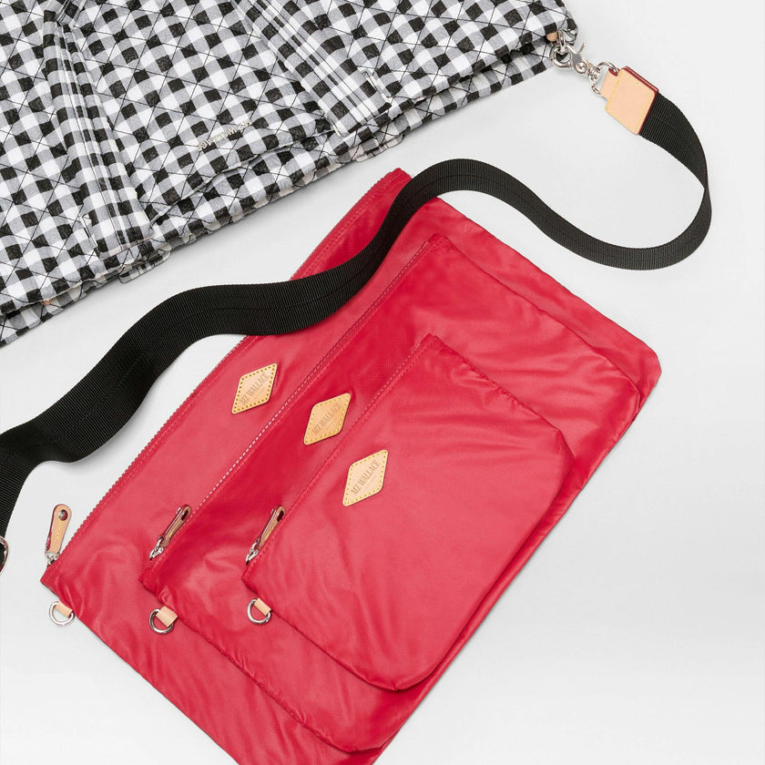 Black/White Gingham Large Metro Tote Deluxe
