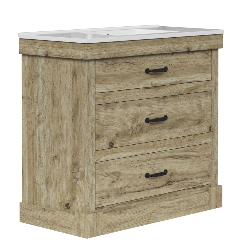 Teamson Home Donovan 36" Single Bathroom Vanity with Two Drawers