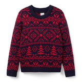The Holiday Fair Isle Sweater, navy blue