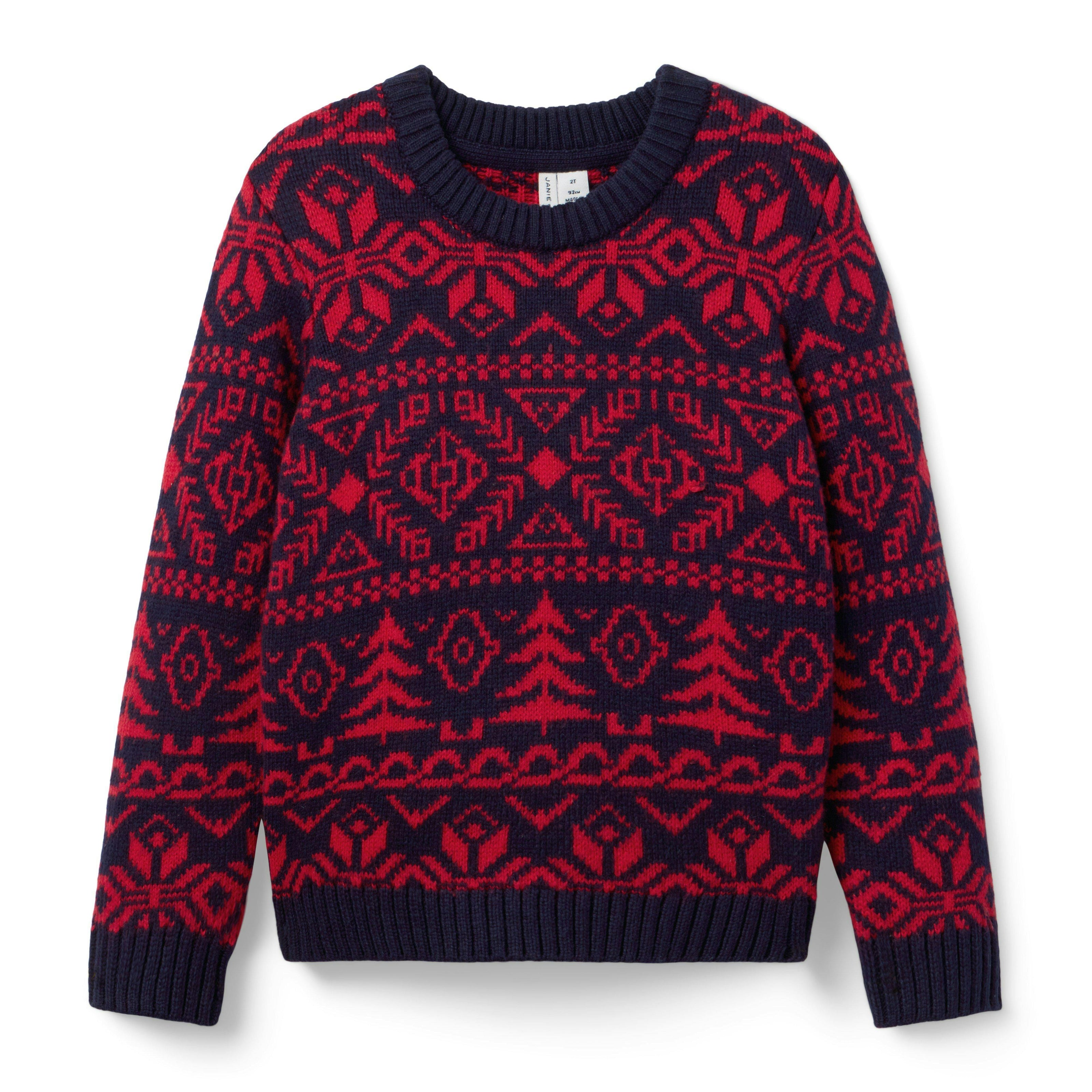 The Holiday Fair Isle Sweater, navy blue