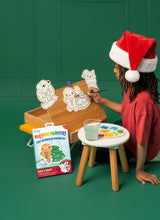 Playful Painters Easy Watercolor Painting Kit - Merry & Bright - 12 Cards 12 Palettes 1 Paintbrush