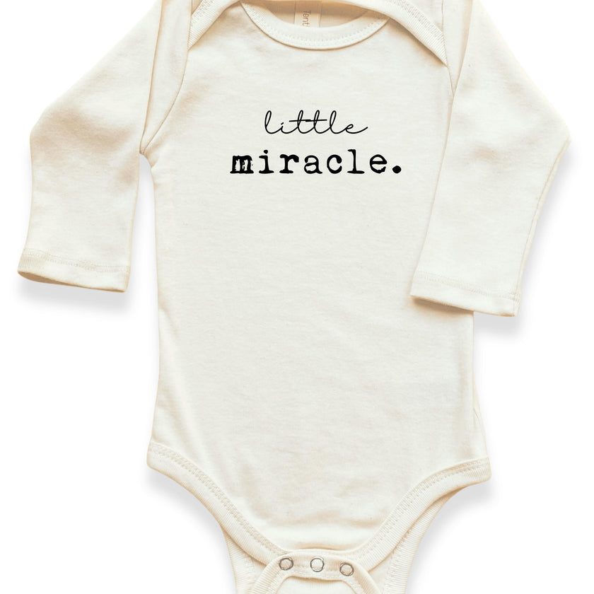 Little Miracle Organic Baby Bodysuit Long Sleeve