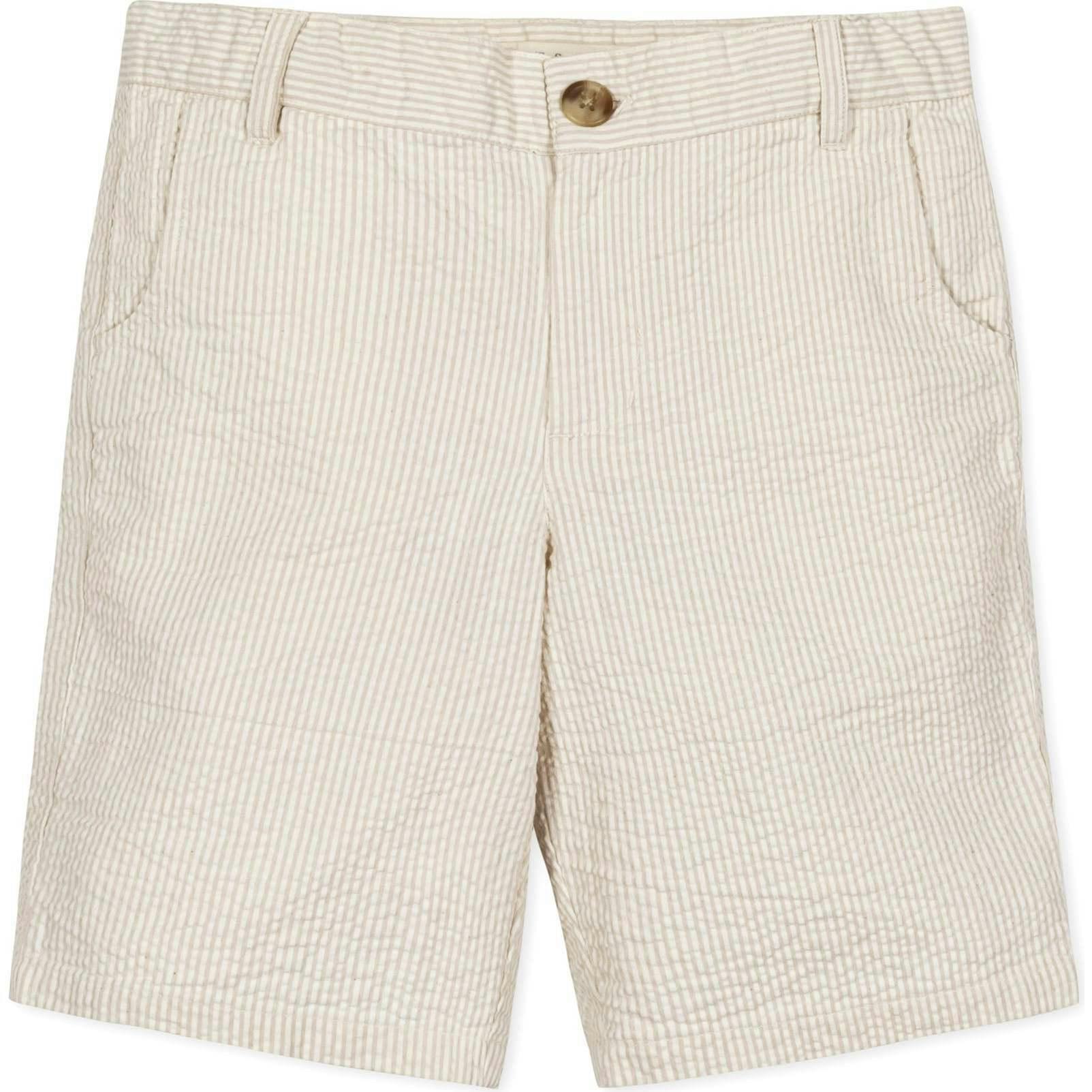 Organic Seersucker Short, Beige