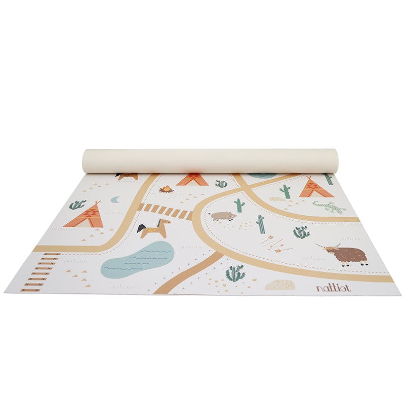 Vinyl Print Rectangular Play Rug