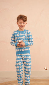 Flock of Sheep Jumper | Iceland Blue