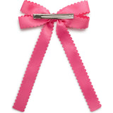 Gumdrop Scalloped Satin Bow Clip