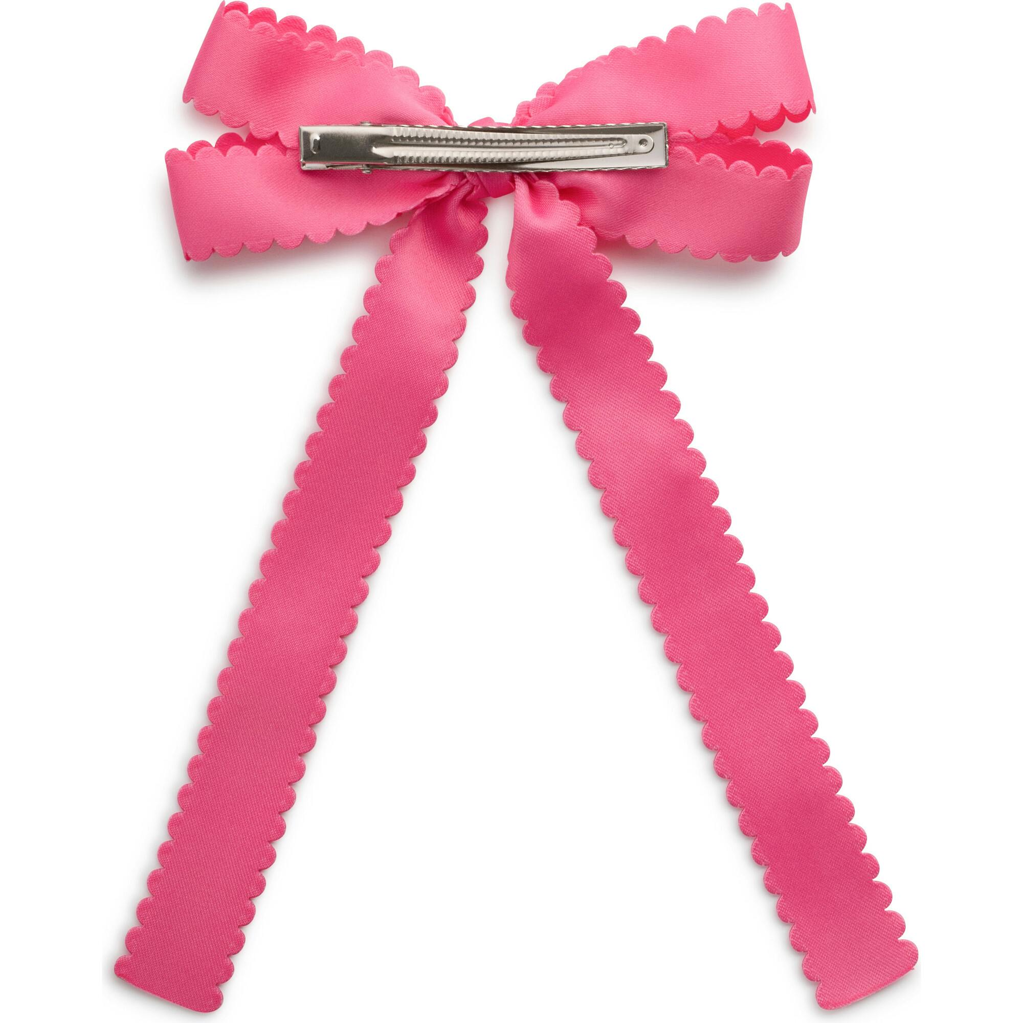 Gumdrop Scalloped Satin Bow Clip