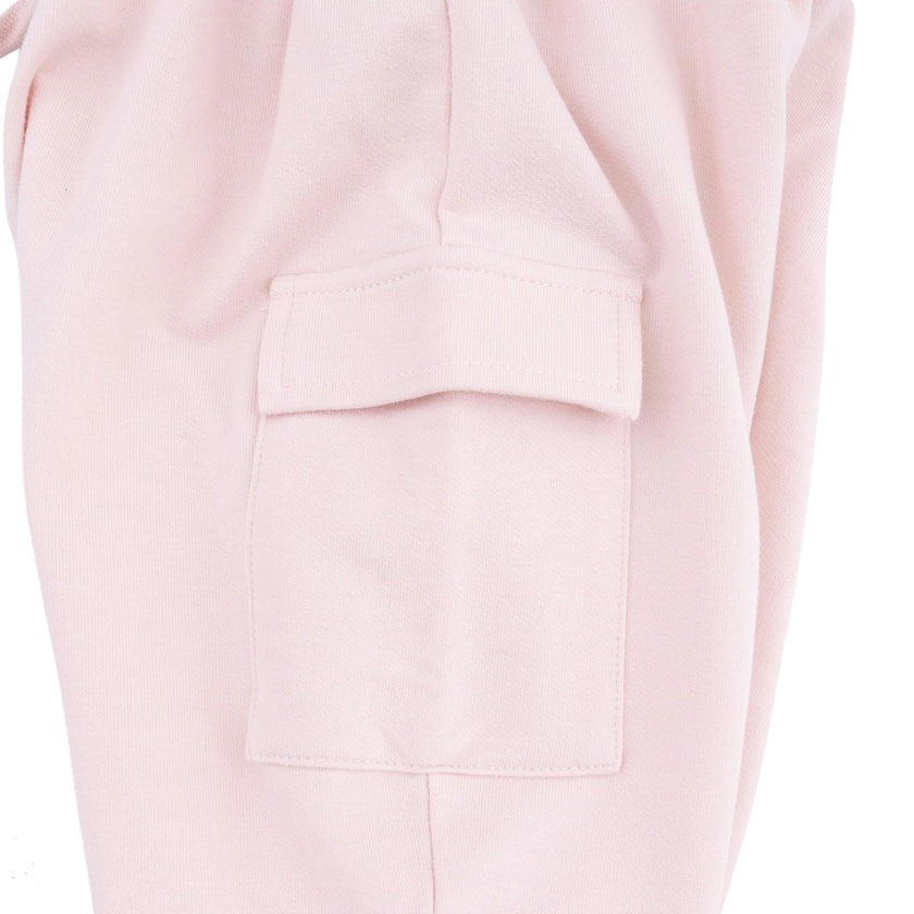 Solid Veiled Pink - Fashion Cargo Pants