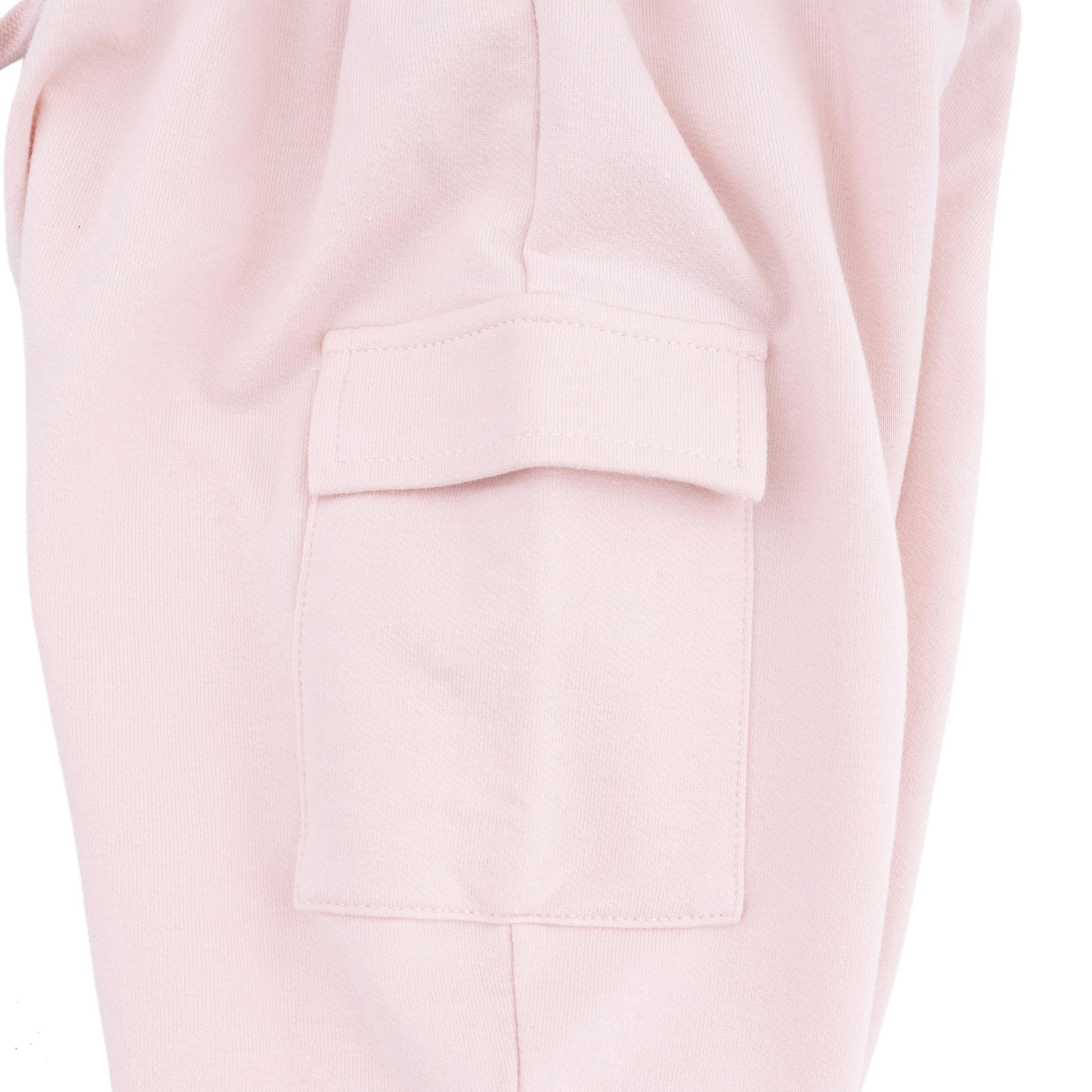 Solid Veiled Pink - Fashion Cargo Pants