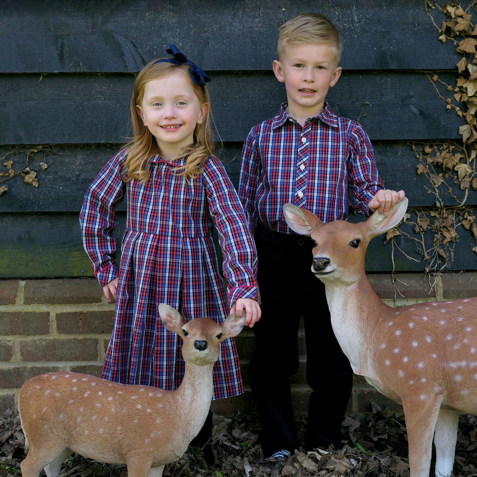 Check Pleated Dress