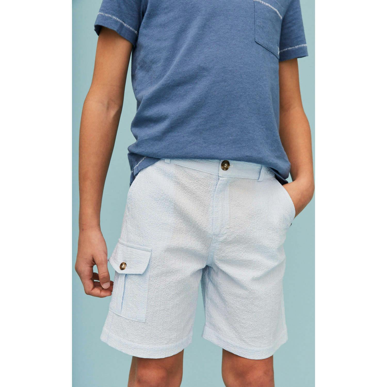Seersucker Cargo Shorts