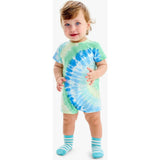 Baby pocket shortie in tie-dye