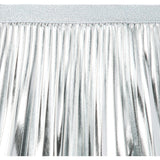 Metallic Pleated Skirt