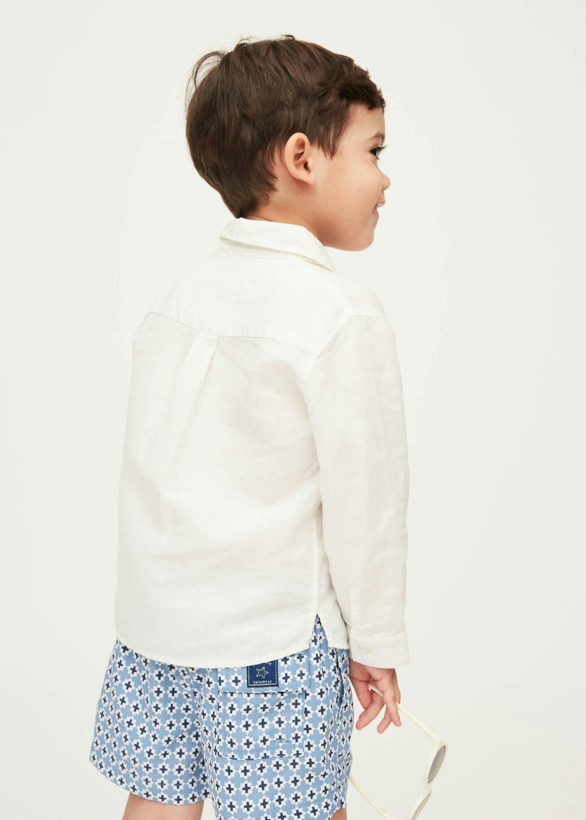 Linen Cotton Kaftan Shirt