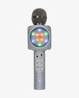 Bling Bundle-Wireless Karaoke Microphone & Boombox-Silver