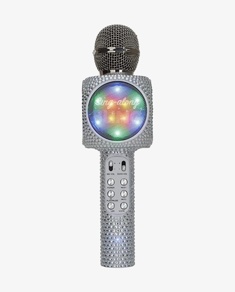 Bling Bundle-Wireless Karaoke Microphone & Boombox-Silver