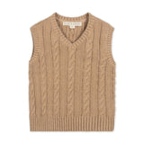 Organic Cable Sweater Vest