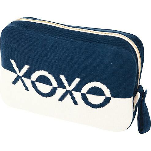Xoxo Reversible Stripes Blanket Travel Set