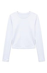 Oakley -  Crisscross Back Keyhole Long Sleeve Top - White