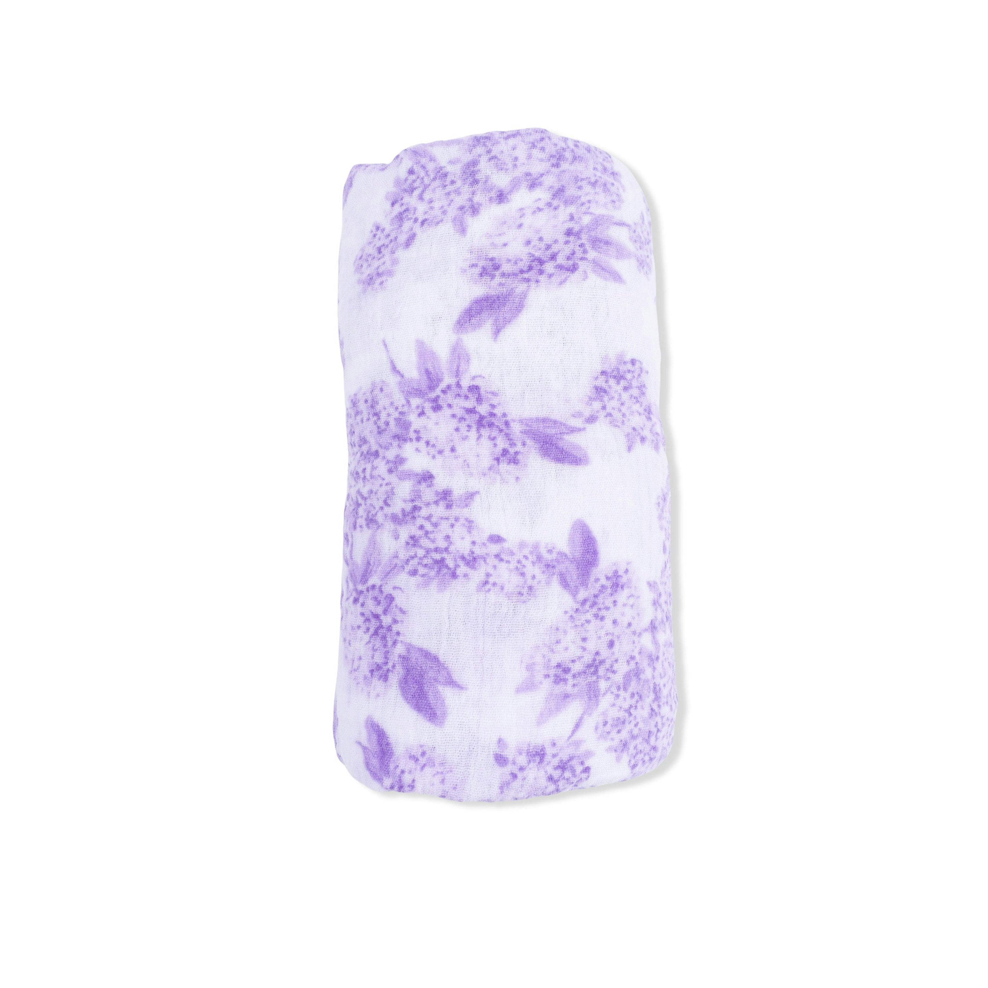 Lilac Floral - Swaddle Blanket
