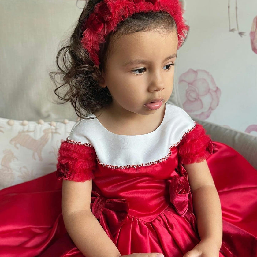 Holly Velvet Bow Headband