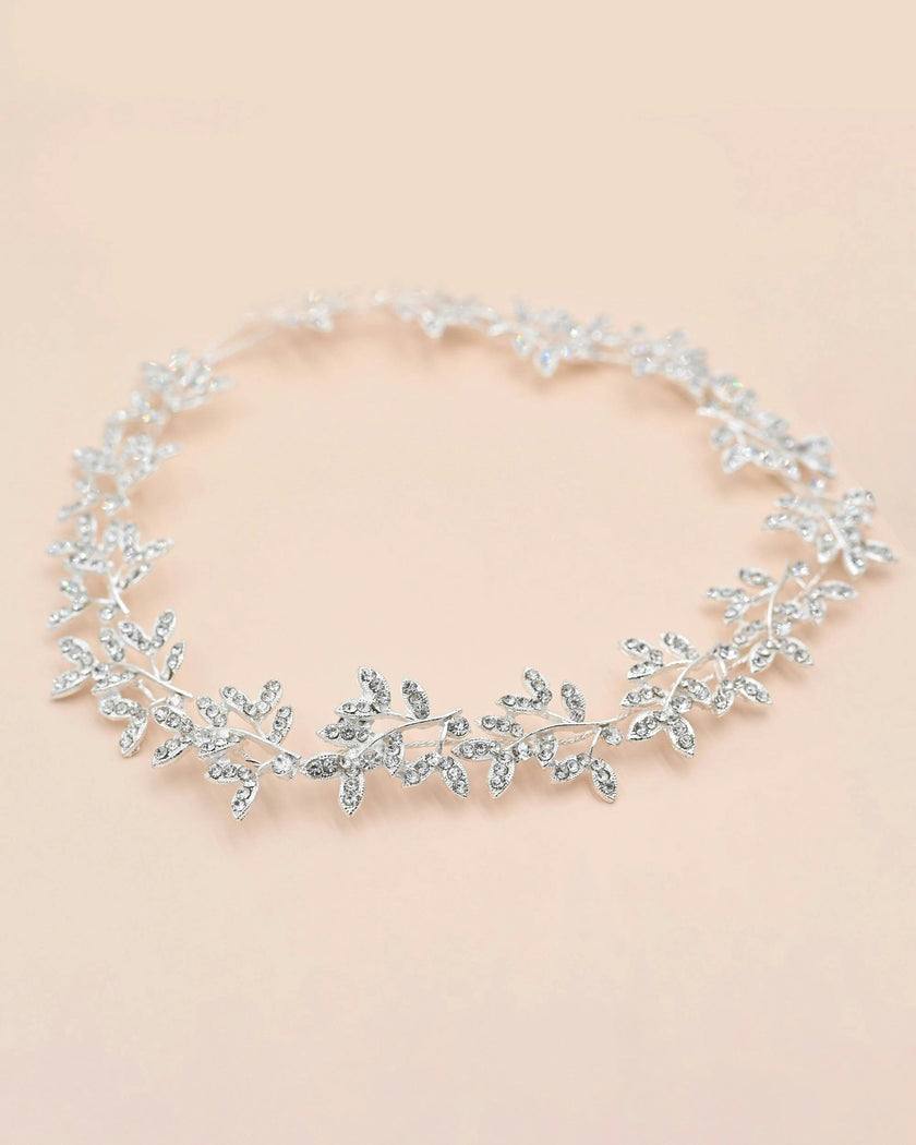 Crystal Shimmering Lei Hair Vine