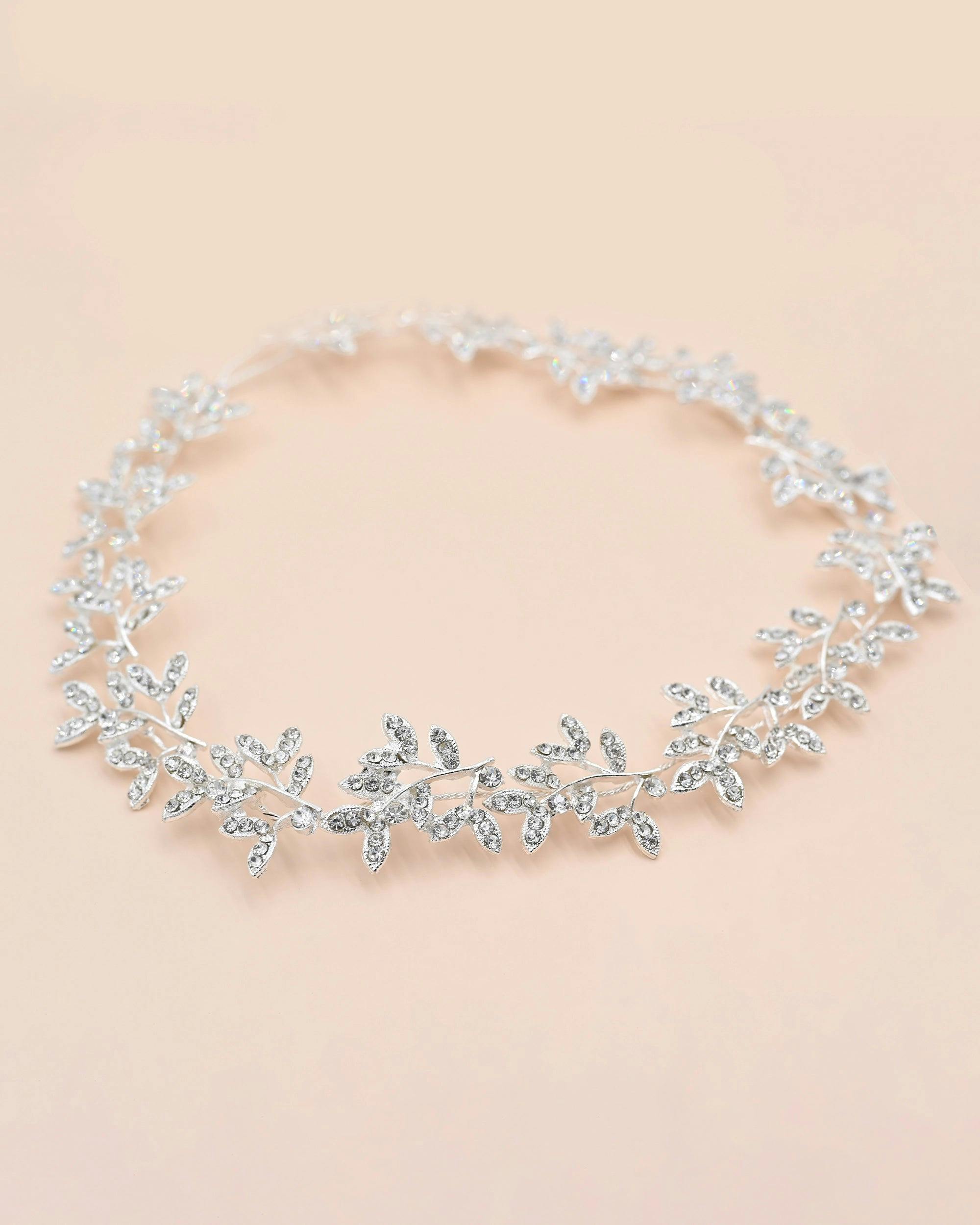 Crystal Shimmering Lei Hair Vine